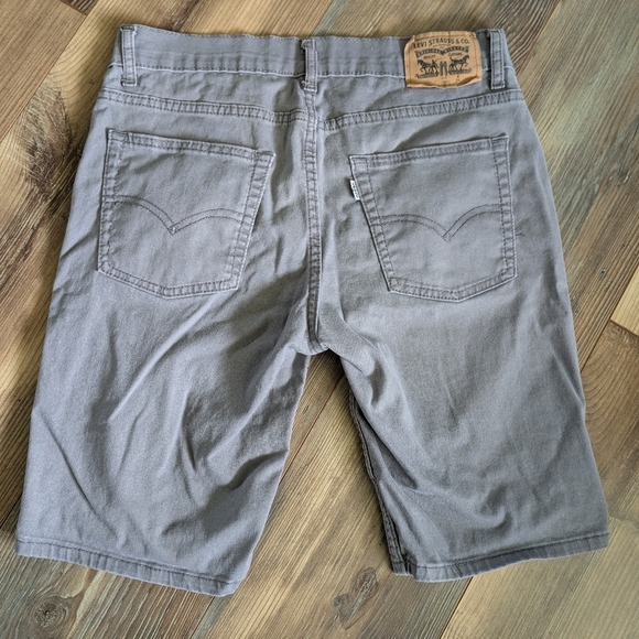 Gray Levi Strauss 511 Slim Denim Shorts 18 Reg 29W Mens Boys - Picture 2 of 12